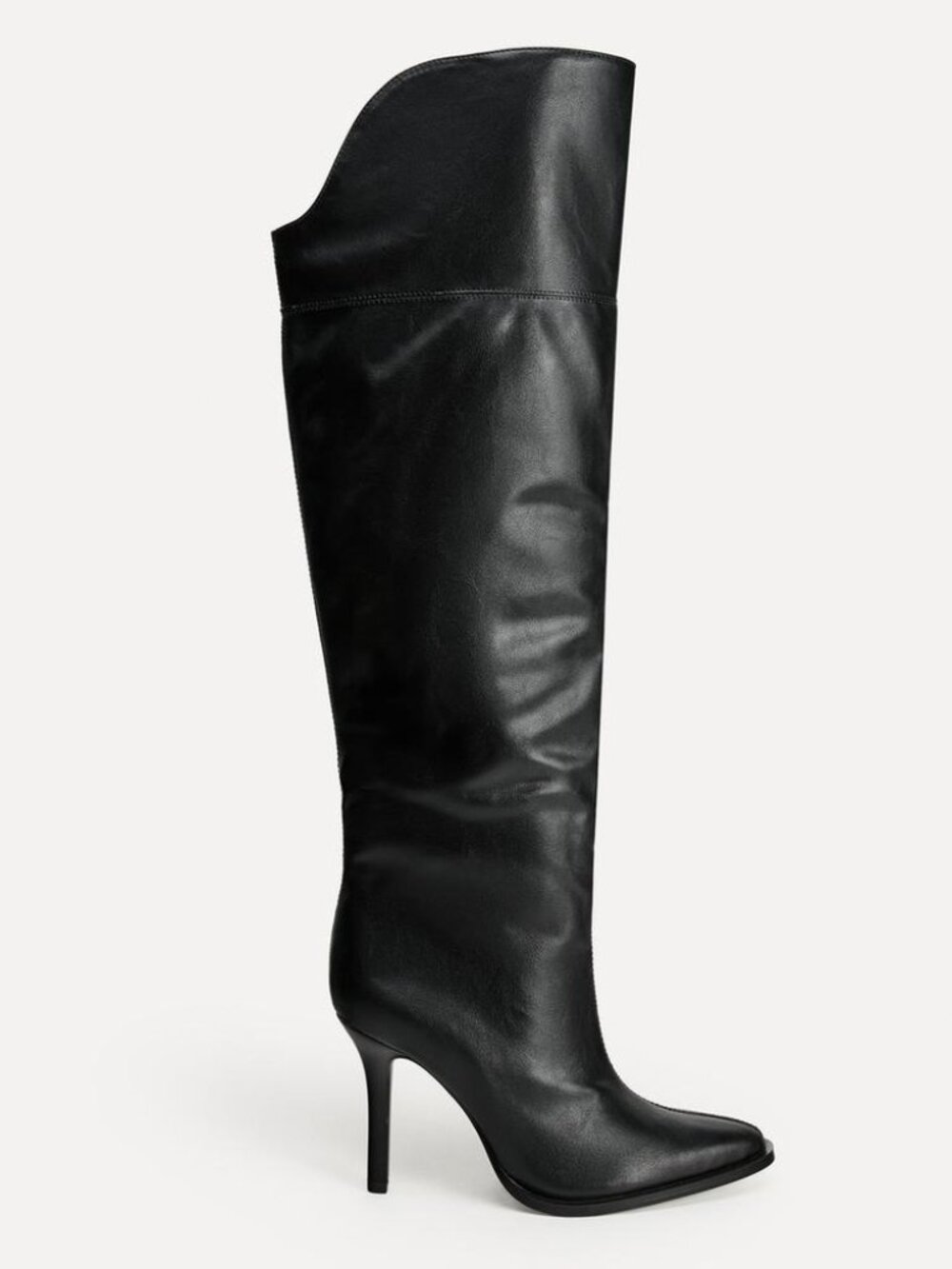 ZARA XL OVER THE KNEE HEELED BOOTS